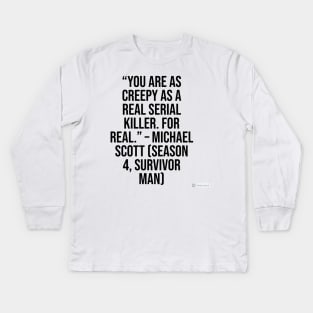 the office funny quote Kids Long Sleeve T-Shirt